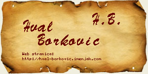 Hval Borković vizit kartica